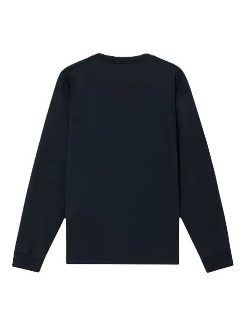 T-shirt manica lunga con applicazione logo Stone Island | L2S15 2100025 S0057V0020 NAVY BLUE